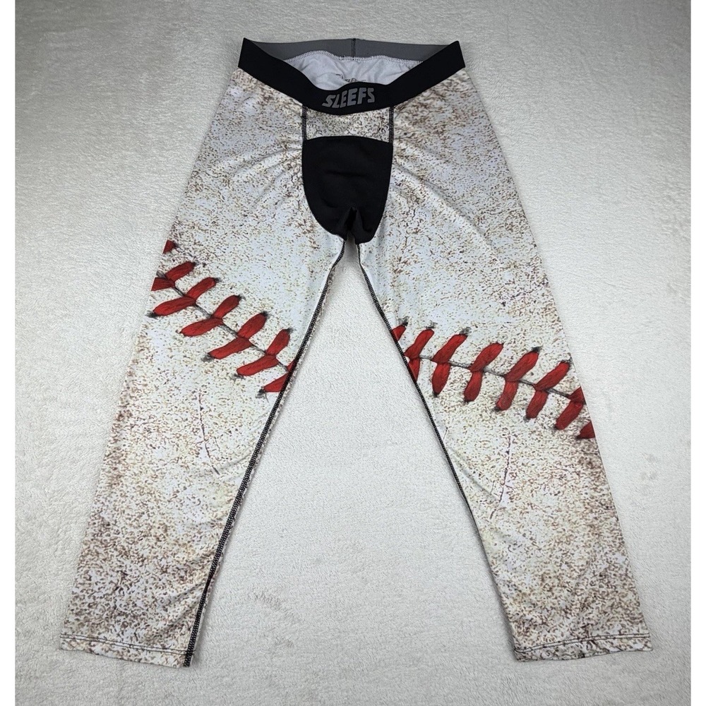 SLEEFS Men's Old Baseball 3/4 Length Tights Size‎ XL